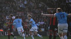 Bournemouth 1-2 Manchester City: goles, resumen y resultado