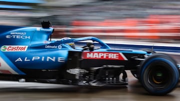 Fernando Alonso (Alpine A521). Sochi, Rusia. F1 2021.