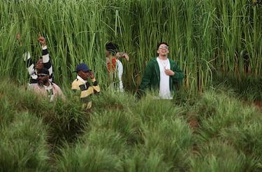 Parte del show era recrear la vida del "Conejo Malo" en su Puerto Rico natal.