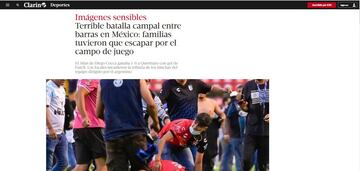 El diario el Clarín así publicó la información