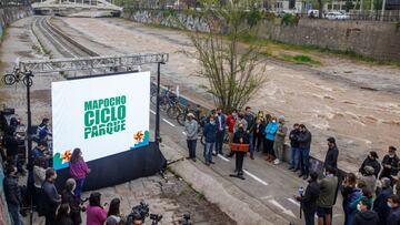 "#ElRioNosCuida": Inauguran proyecto Mapocho Ciclo Parque