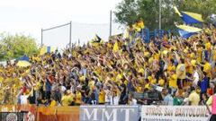 Los aficionados del Alcorc&oacute;n se est&aacute;n volcando con el equipo.