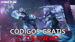 Free Fire | Códigos de hoy miércoles 21 de enero de 2026: recompensas gratis