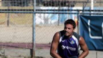 Pedro León, en un entrenamiento
