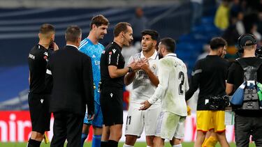 30/10/22 PARTIDO PRIMERA DIVISION
REAL MADRID - GIRONA
PROTESTAS AL ARBITRO MELERO LOPEZ
ASENSIO CARVAJAL
PUBLICADA 31/10/22 NA MA40 1COL