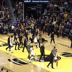 Se arma la pelea en el juego entre Warriors y Timberwolves, Green y Thompson expulsados