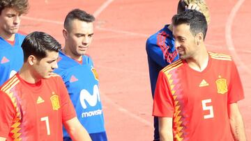 Busquets, con la Selección.