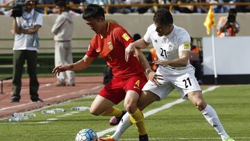 Chinese player's wife gives him the red card after Iran gaffe