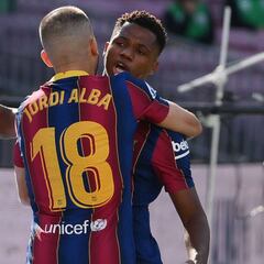 Ansu Fati, otro récord y gol 400 del Barcelona en un Clásico