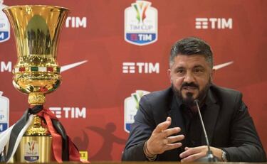 AC Milan manager Gattuso: "I ate a snail to relieve tension"
