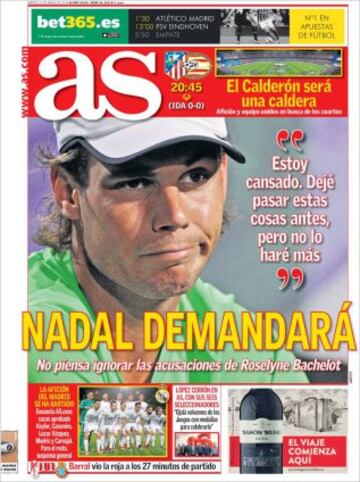 Portadas de la prensa mundial