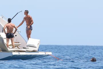 Cristiano Ronaldo y Georgina Rodríguez disfrutaron en las Islas Baleares de sus vacaciones.