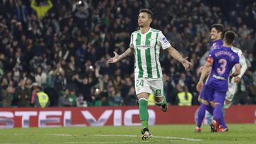 El delantero, Rubén Castro, durante un partido del Betis.