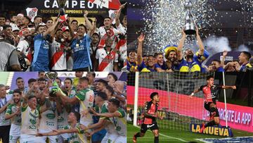 El anuario 2021 del fútbol argentino dejó como campeones a Boca, Colón y River, además de la dorada página que escribió Defensa y Justicia.