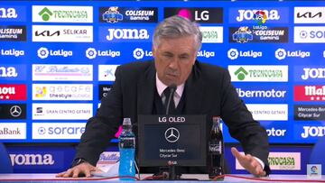 La respuesta de Ancelotti sobre la derrota ante Getafe