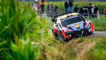 Thierry Neuville en el Rally de Ypres.
