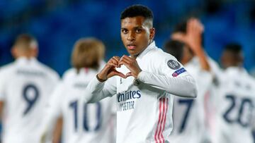 Rodrygo celebró así su gol al Inter.
