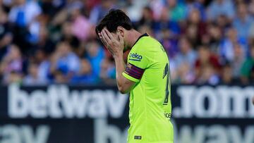 Messi, del lujo a las 28 pérdidas