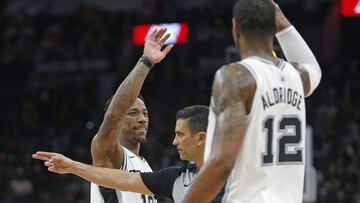 DeMar DeRozan y LaMarcus Aldridge.