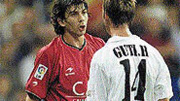 Pablo García, picado con Guti.