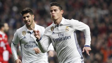 04/01/17 PARTIDO COPA DEL REY OCTAVOS IDA
REAL MADRID - SEVILLA
ALEGRIA GOL 1-0 DE JAMES
