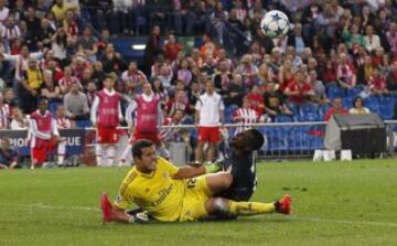 Jackson Martínez tuvo sus primeros 90 minutos en la Champions con la camiseta del Atlético de Madrid. 