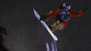 TKX08. Calgary (Canada), 16/02/2019.- Spain&#039;s Queralt Castellet competes in the women&#039;s Half Pipe Rodeo finals during the FIS Freeski and Snowboard World Cup at Canada Olympic Park in Calgary, Alberta, Canada, 15 February 2019. (Espa&ntilde;a) E