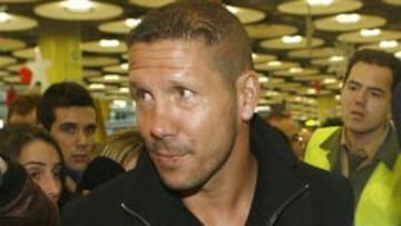 Simeone ya está en Madrid