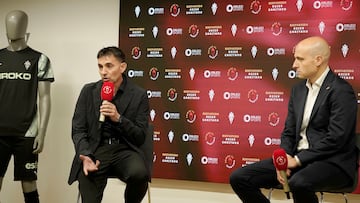 09/04/25 SPORTING DE GIJON
GARITANO NUEVO ENTRENADOR DEL EQUIPO PRESENTACION CON EL PRESIDENTE EJECUTIVO GUERRA