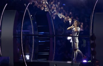 Modric, en la celebración de la Decimoquinta.