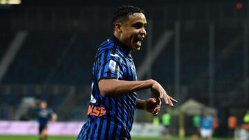 21 February 2021, Italy, Bergamo: Atalanta&#039;s Luis Muriel celebrates scoring his side&#039;s third goal during the Italian Serie A soccer match between Atalanta BS and SSC Napoli at Gewiss Stadium. Photo: Gianluca Checchi/LaPresse via ZUMA Press/dpa
 Gianluca Checchi/LaPresse via ZU / DPA
 21/02/2021 ONLY FOR USE IN SPAIN