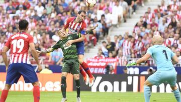 God&iacute;n remata de cabeza en el choque de la pasada jornada ante el Eibar.