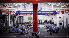 La Selección de Uruguay entrena en la sede deportiva de Junior de Barranquilla Adelita de Char