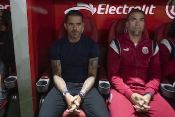   Fernando Gago head coach of Guadalajara during the Quarterfinals second leg match between Toluca and Guadalajara as part of the Torneo Clausura 2024 Liga BBVA MX at Nemesio Diez Stadium on May 11, 2024 in Toluca, Estado de Mexico, Mexico.