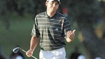 <b>CONTRARIADO. </b>Sergio García falló en el momento decisivo.