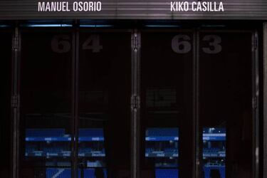 Casilla's name features on one of the gates at Espanyol's stadium