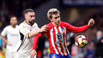 18/01/24 PARTIDO UNICO OCTAVOS COPA DEL REY 
ATLETICO DE MADRID - REAL MADRID 
DANI CARVAJAL ANTOINE GRIEZMANN 