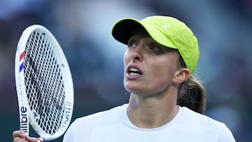 The Polish player took to social media to explain her side of an incident at Indian Wells when she hit a ball that nearly struck a ball boy.