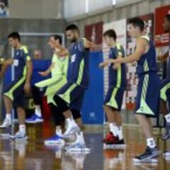El Madrid entrenó esta mañana sin los Sergios, Rudy y Felipe