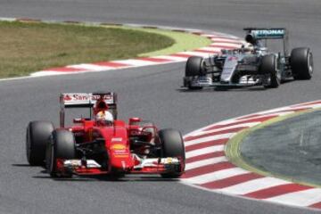 Sebastian Vettel y Lewis Hamilton