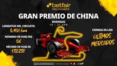 Apuestas F1 para el Gran Premio de China: victoria al sprint del ‘Nano’ a cuota 17.0