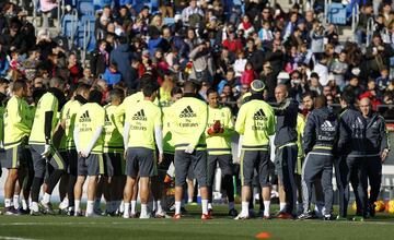 First training session of Zidane as the the coach of Real Madrid.