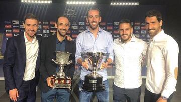 Gabi, Juanfran, God&iacute;n, Koke y Ra&uacute;l Garc&iacute;a. 