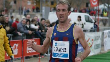 El atleta español Sergio Sánchez, durante un cross en una imagen de archivo.