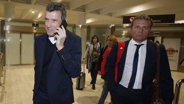 El Celta aterrizó ayer a última hora en Sevilla con Unzué a la cabeza de la expedición.