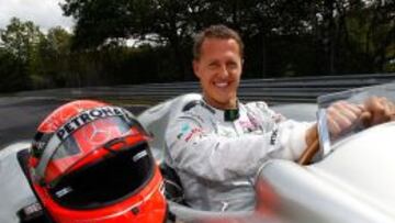 Schumacher en su &eacute;poca con Mercedes.