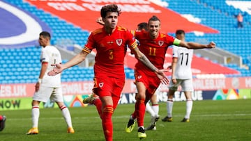 Soccer Football - UEFA Nations League - League B - Group 4 - Wales v Bulgaria - Cardiff City Stadium, Cardiff, Wales, Britain - September 6, 2020   Wales&#039; Neco Williams celebrates scoring their first goal          REUTERS/Andrew Boyers