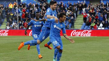 Damián da la victoria al Getafe con un golazo desde 30 metros