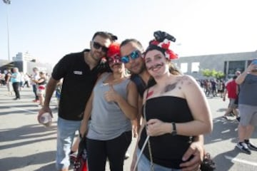 Ambiente en la fanzone.