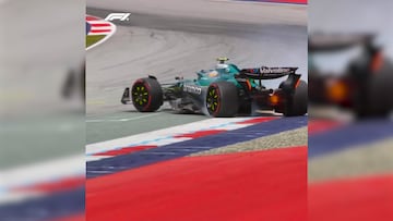 Por suerte, se mantuvo fuera de las barreras.